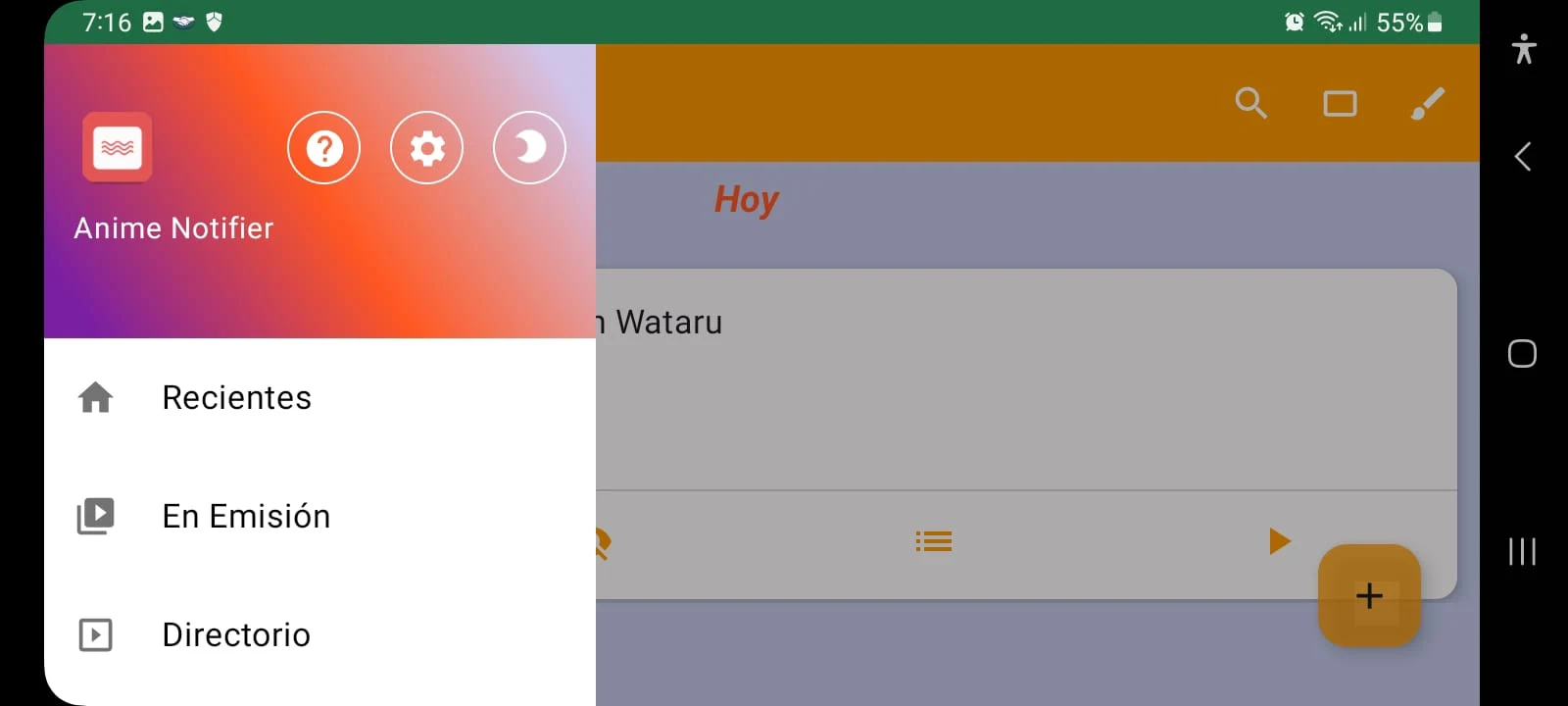 Anime Notifier screenshot